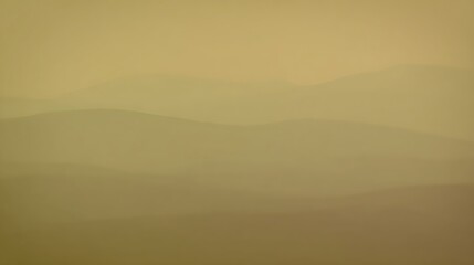 Fototapeta premium Hazy hills in monochrome golden light