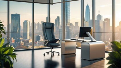 interior of modern office building