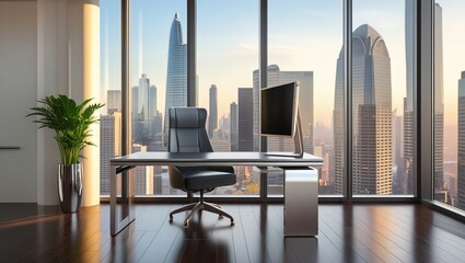 interior of modern office building
