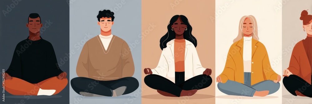 Poster mindfulness practices from diverse cultures foster relaxation and awareness among individuals in a s