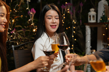 food and Drink, wine red and for a friendly, in a bar or a restaurant 