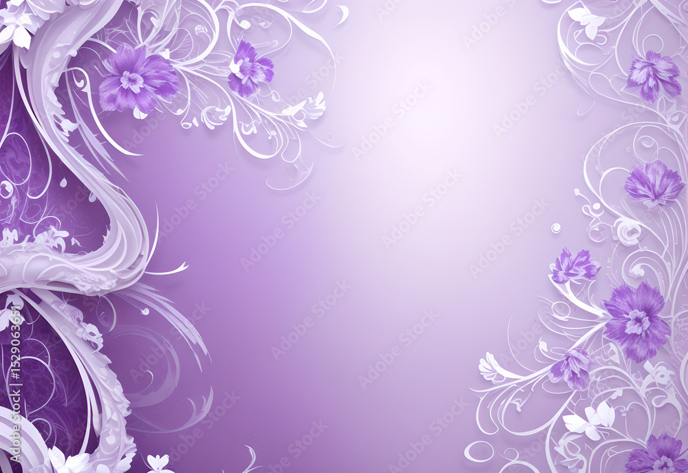 Poster purple light and simple background with color transition texturing and gradient designs and artistic