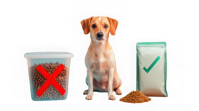 Dog food comparison, dry kibble, pet nutrition, healthy choice