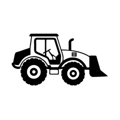 Obraz premium Bulldozer icon