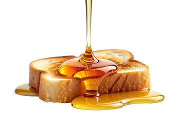 Honey Dripping on Toasted Bread