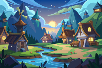 A whimsical illustration of a haunted fairy tale castle, nestled in a dark forest under a moonlit sky, perfect for Halloween
