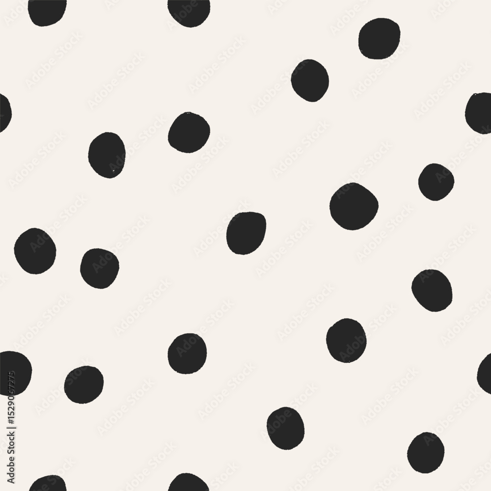 Poster abstract seamless pattern, simple polka dot print. endless modern-style background, texture for wrap