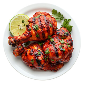 indian tandoori chicken on plate