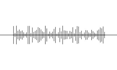 音声、サウンド波形のベクターイラスト