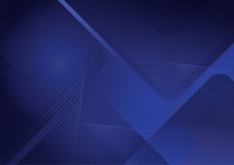 Abstract blue background banner This abstract digital background features geometric shapes and lines shades of blue, creating modern and dynamic