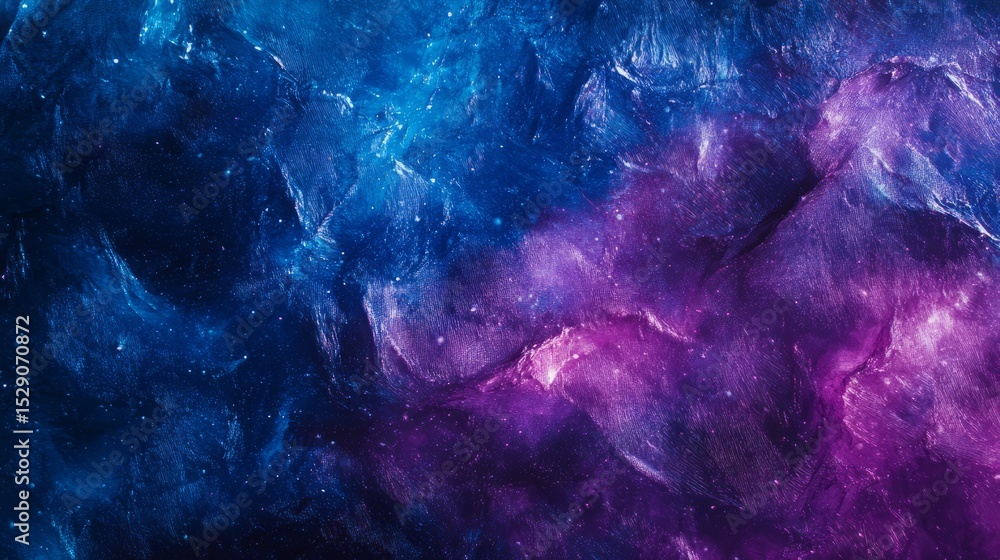 Poster abstract blue and purple gradient background with soft random texture and central copy space, ideal 