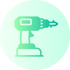 hand drill gradient icon