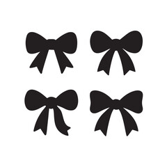 Bow vector icon flat form