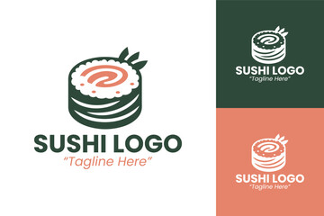 Modern and Minimalist Sushi Logo Designs for Branding and Restaurant Identity