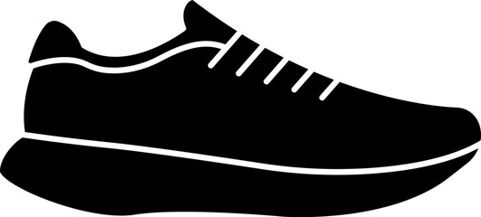 Running shoes icon vector illustration. Sport wear concept