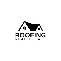 home roofing icon logo designs