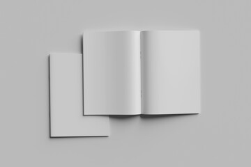 Blank magazine brochure for mockup - Illustration magazine brochure A4