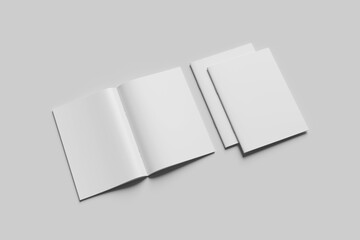 Blank magazine brochure for mockup - Illustration magazine brochure A4