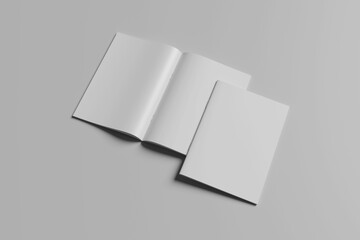 Blank magazine brochure for mockup - Illustration magazine brochure A4