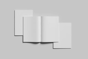 Blank magazine brochure for mockup - Illustration magazine brochure A4