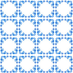 frame with flowers and butterflies