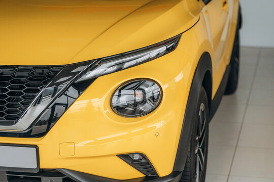 Fototapeta Modern car parked indoors