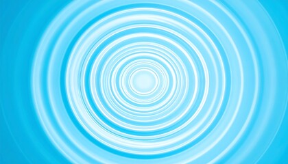 Concentric circles of blue and white create a mesmerizing, radial, calming optical illusion artwork.