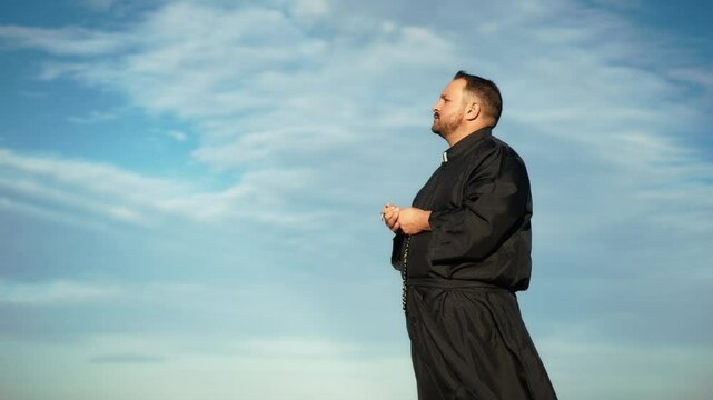 White Celestial Sky Surrounding The Servant Of God 