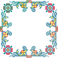 seamless vector pattern in geometric ornamental style