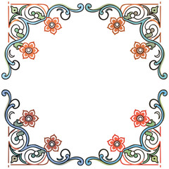 seamless vector pattern in geometric ornamental style