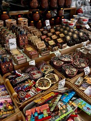 Souvenirs an aesthetic Prague City market in the heart of the beautiful streets of Prague's Old...