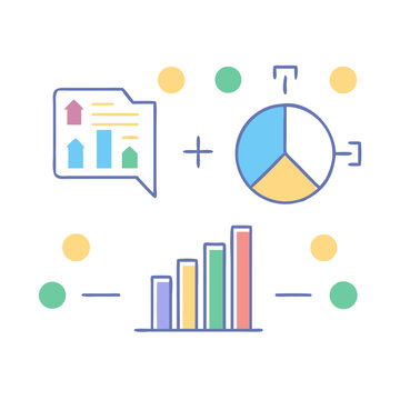 Data Analytics Vector Icon Set  Line , Chart, graph, analysis, report, growth, trend, statistics, pie chart, bar graph, line graph, scatter plot, dashboard, infographic icons, vector