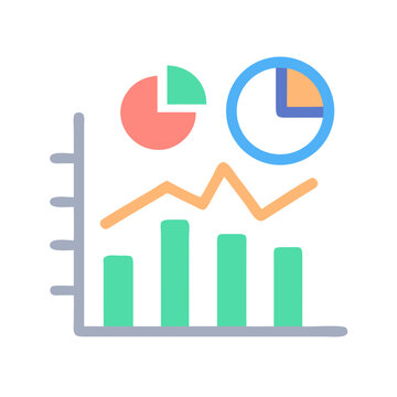 Data Analytics Vector Icon Set  Line , Chart, graph, analysis, report, growth, trend, statistics, pie chart, bar graph, line graph, scatter plot, dashboard, infographic icons, vector