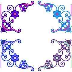 seamless vector pattern in geometric ornamental style