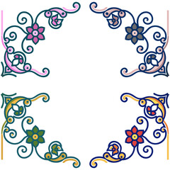 seamless vector pattern in geometric ornamental style