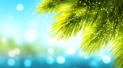 Tropical Paradise: Palm Leaves and Summer Breeze