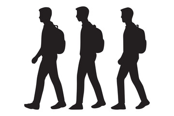 silhouettes of people