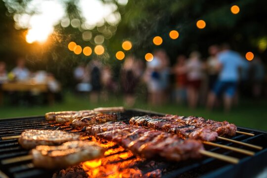 Barbecue barbecue cooking friends.