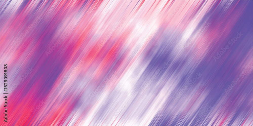 Poster Abstract artistic background featuring a dynamic blend of diagonal brushstrokes in shades of pink purple and white creating a visually striking design.