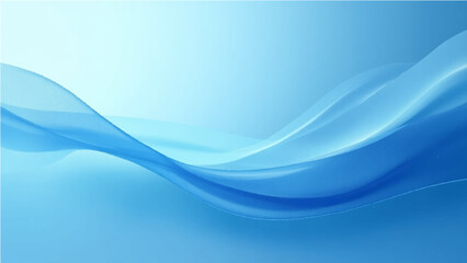 Abstract Soft blue gradient abstract background with flowing curves and grain texture.