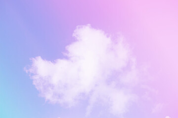 Fototapeta premium Sky and clouds in pastel tones.