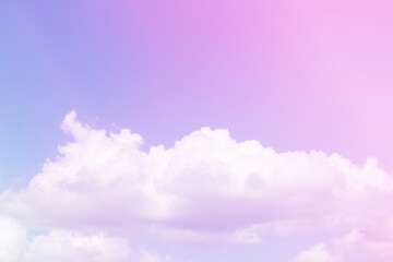 Fototapeta premium Sky and clouds in pastel tones.