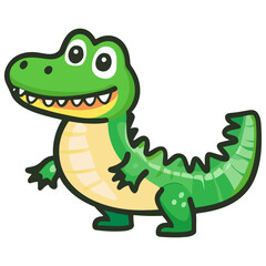 Naklejka premium crocodile, reptile, vector, transparent background, creature, animal, isolated, nature, alligator, amphibian, wildlife, zoo