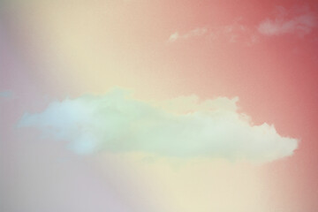 Beautiful sky and clouds in pastel tones.