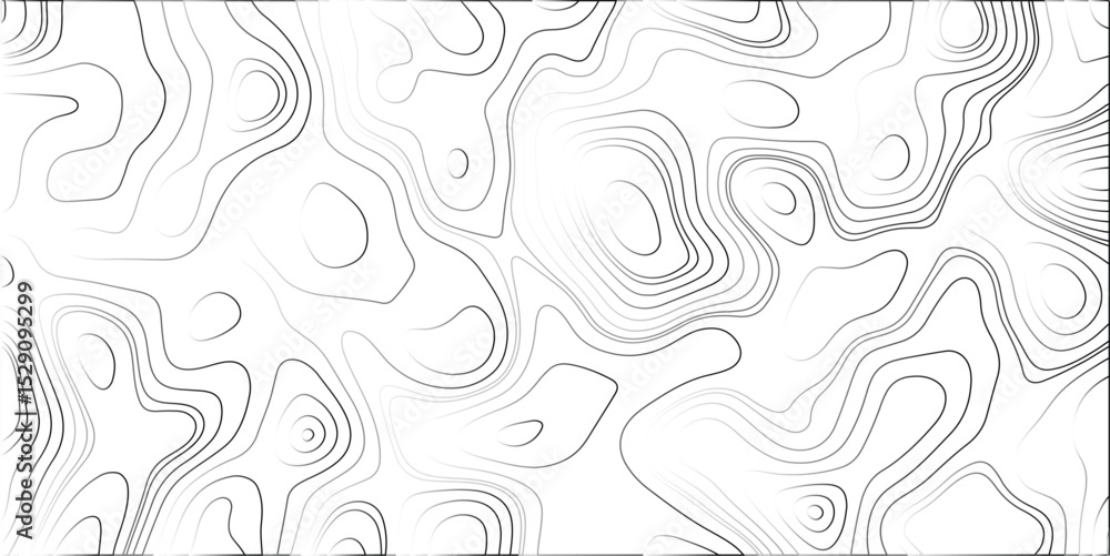 Aufkleber abstract topographic map design featuring layered contour lines in grayscale on a white background s
