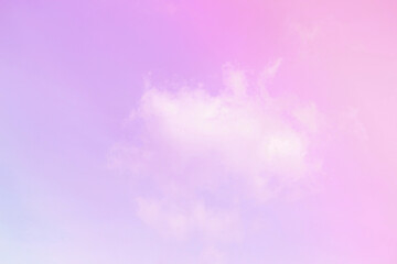 Sky and clouds in pastel tones.