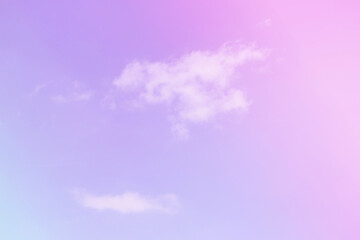 Sky and clouds in pastel tones.