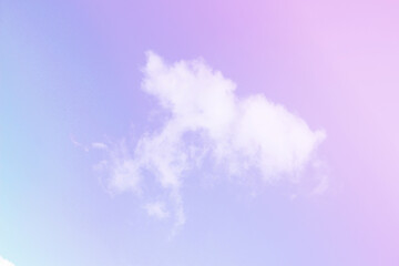 Fototapeta premium Sky and clouds in pastel tones.
