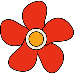 Retro Flower Daisy Groovy 70s