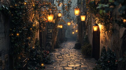 alley in the night